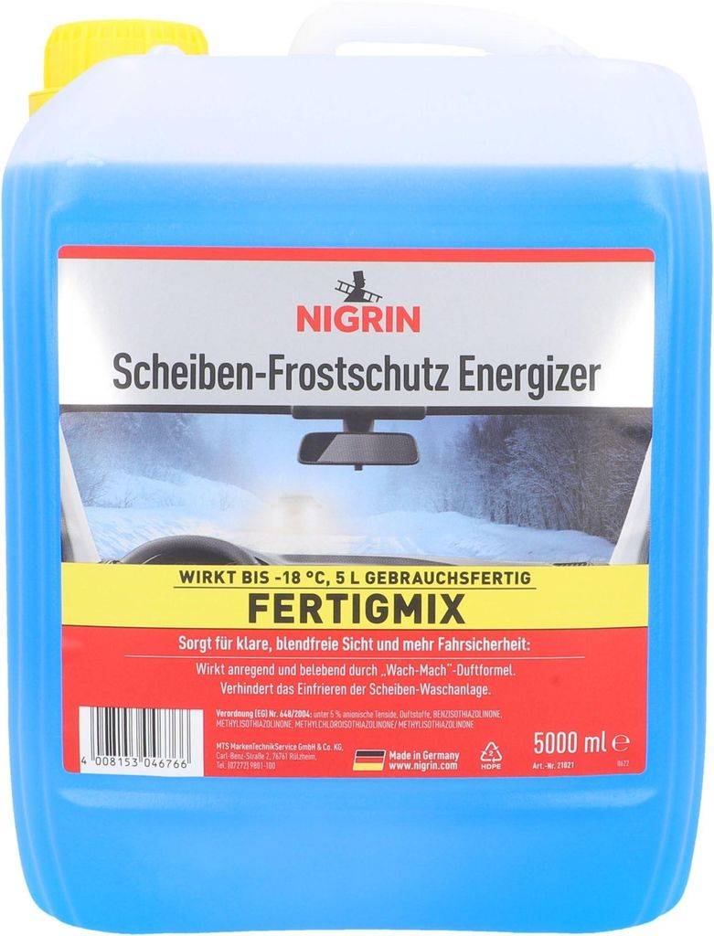 NIGRIN Scheiben Frostschutz Fertigmix ENERGIZER | 5 Liter | Produktbild 