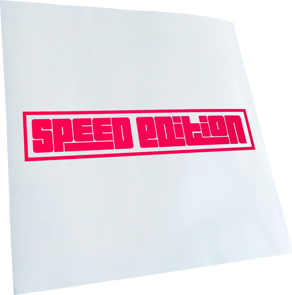 Kiwistar - Autoaufkleber - Speed Edition - Hellrosa - 20x4cm - Aufkleber für Auto, Laptop, Fahrrad, LKW, Motorrad mehrfarbig JDM Decal Racing