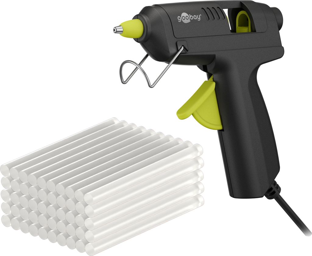 Goobay Heißklebepistole Advanced 20 W inkl. 50 Klebesticks - für Heißklebesticks von