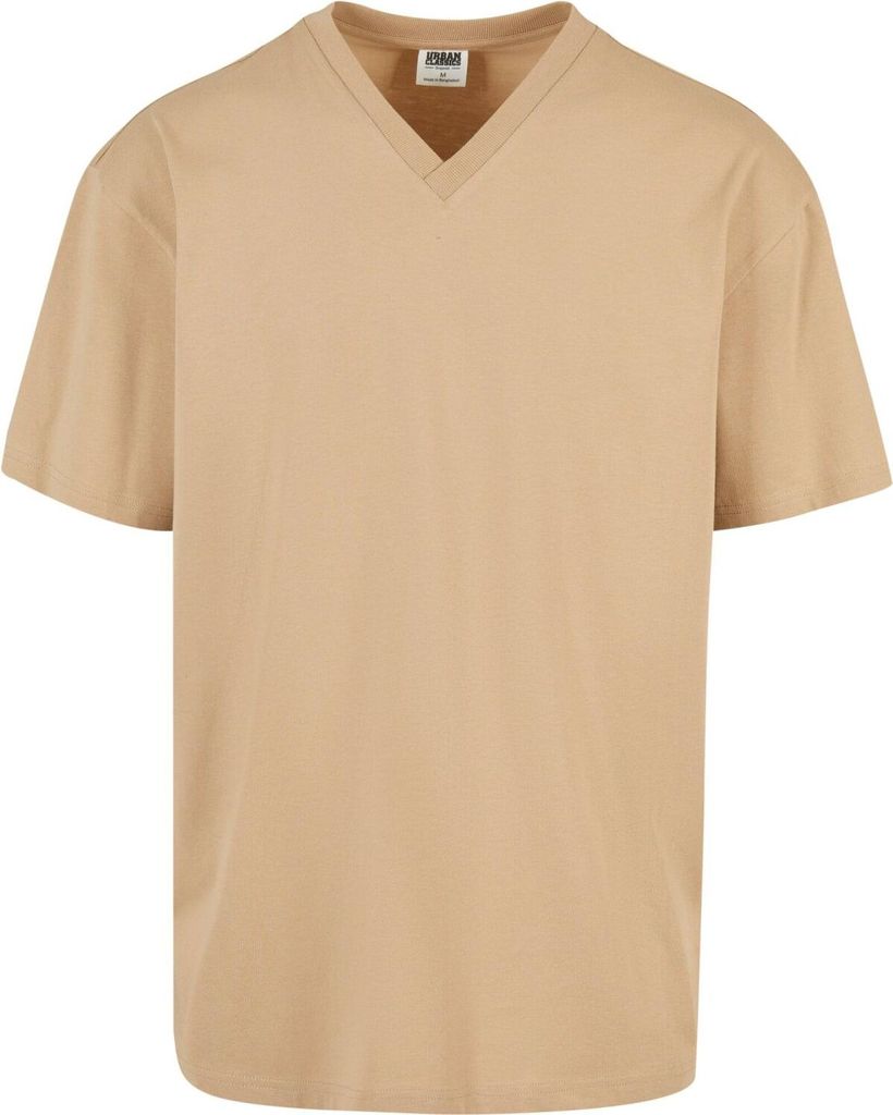 Urban Classics - Oversized V-Neck Shirt beige - XXL