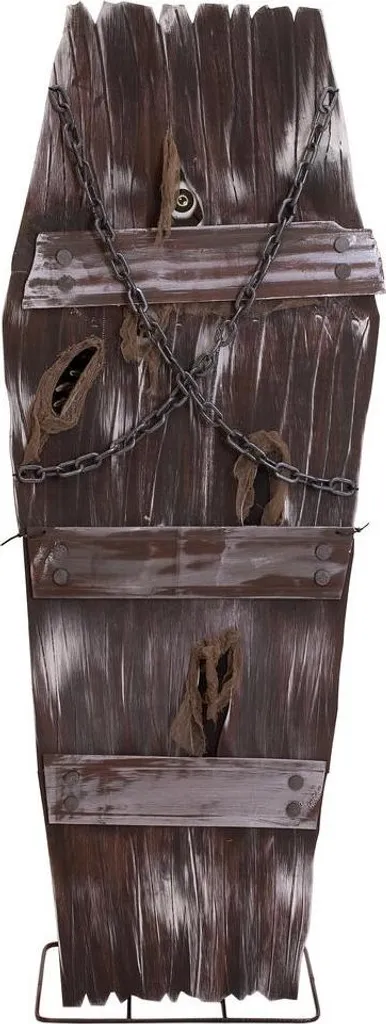 Cercueil de terreur 155 cm léger et robuste - Décoration Halloween facile