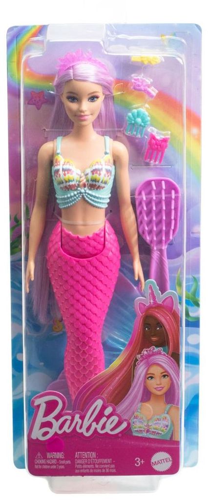 Mattel HRR00 - Barbie - Meerjungfrauen-Puppe mit Zubehör Produktbild 