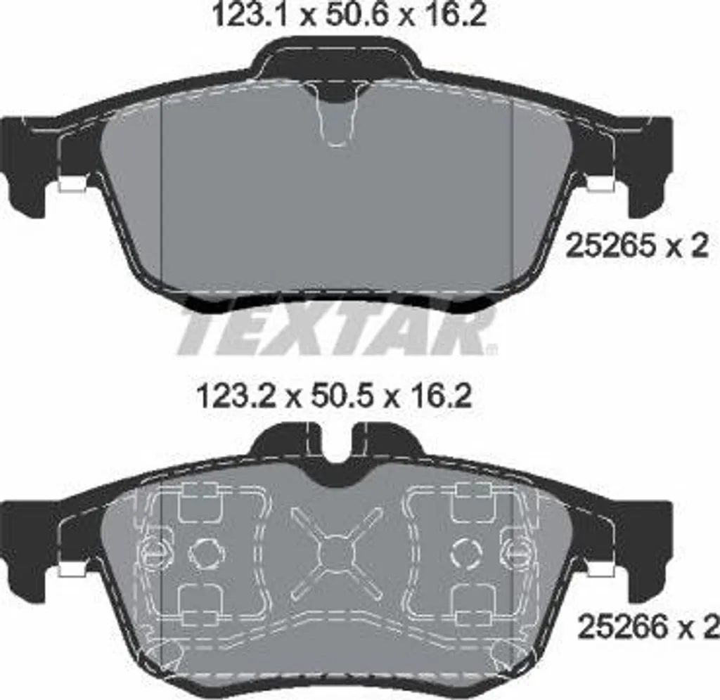 Plaquettes de frein TEXTAR 2526501 pour Renault Latitude OE 440602154R