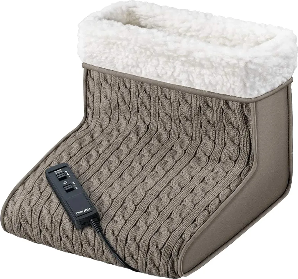 Chancelière chauffante électrique Beurer FWM 45 massage relaxant gris
