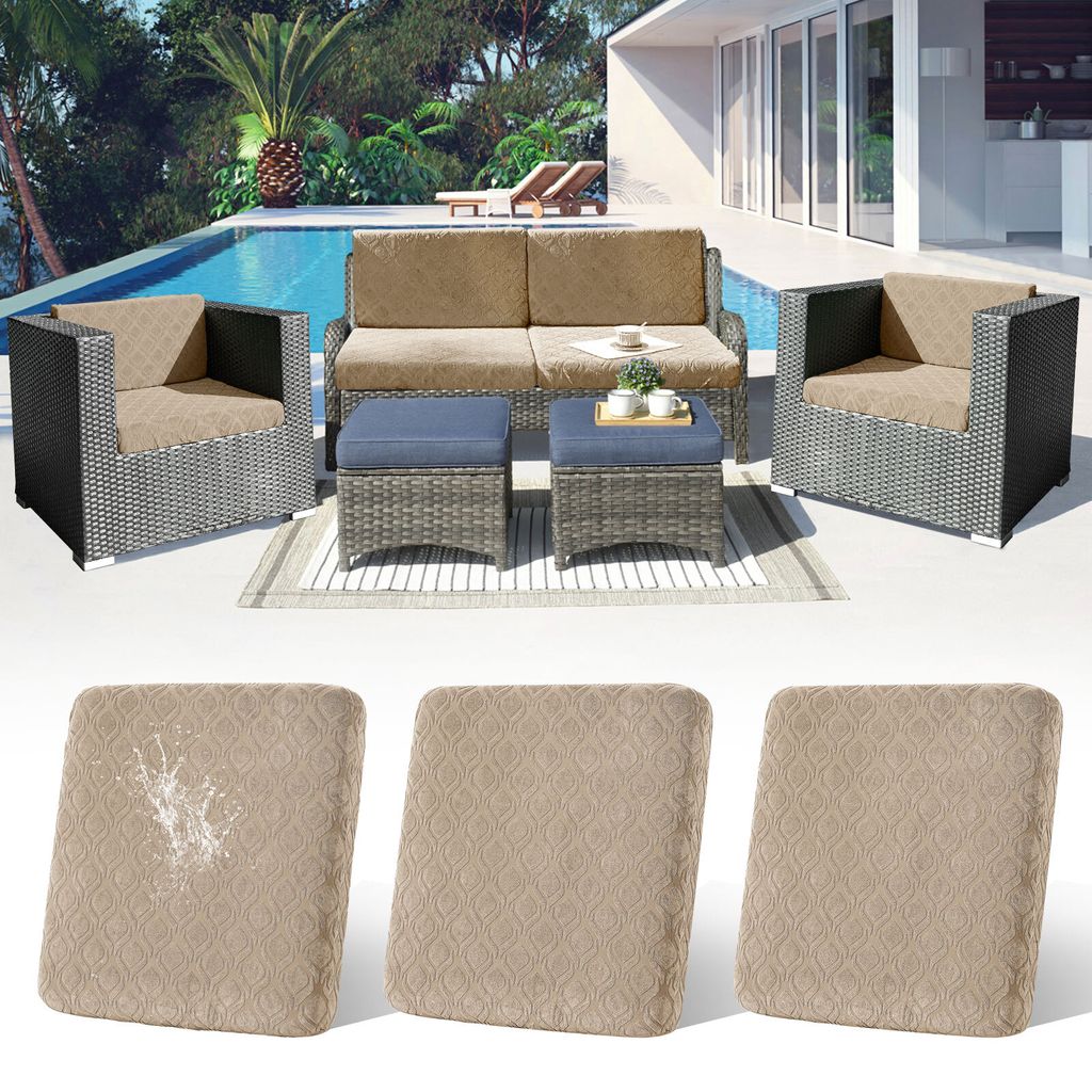 3 Stück Outdoor Kissen Wetterfest Sofabezug Wasserdicht Sofa Sitzkissenbezug Outdoor Sofa Überzug Bezüge Für Gartenpolster Sofa Cushion Cover S...