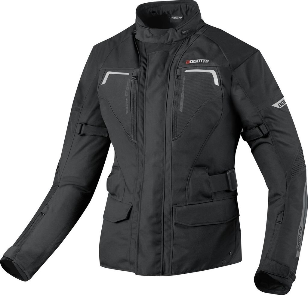 Bogotto Aveno waterproof 3in1 wasserdichte Damen Motorrad Textiljacke, schwarz, 3XL