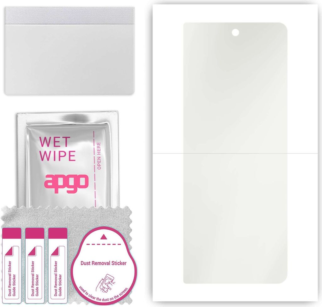 apgo Hydrogel Schutzfolie, Matt, kompatibel mit Samsung Galaxy Z Fold 5, flexibele Displayschutzfolie, Folie mit Positionierhilfe, Anti-Fingerprint...