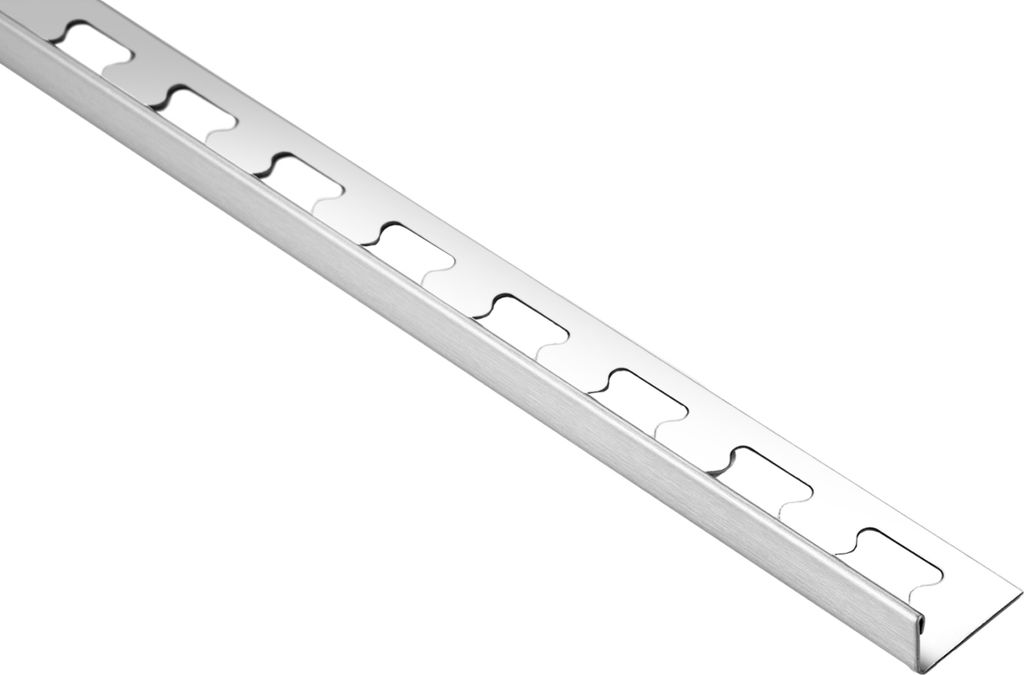HEXIM Fliesenschienen / Edelstahlschienen 250cm, Quadrat-/ Rund-/ & L-Profile, Edelstahl - glänzend oder gebürstet, Höhe: 9-12mm (L-Profil 10mm,...