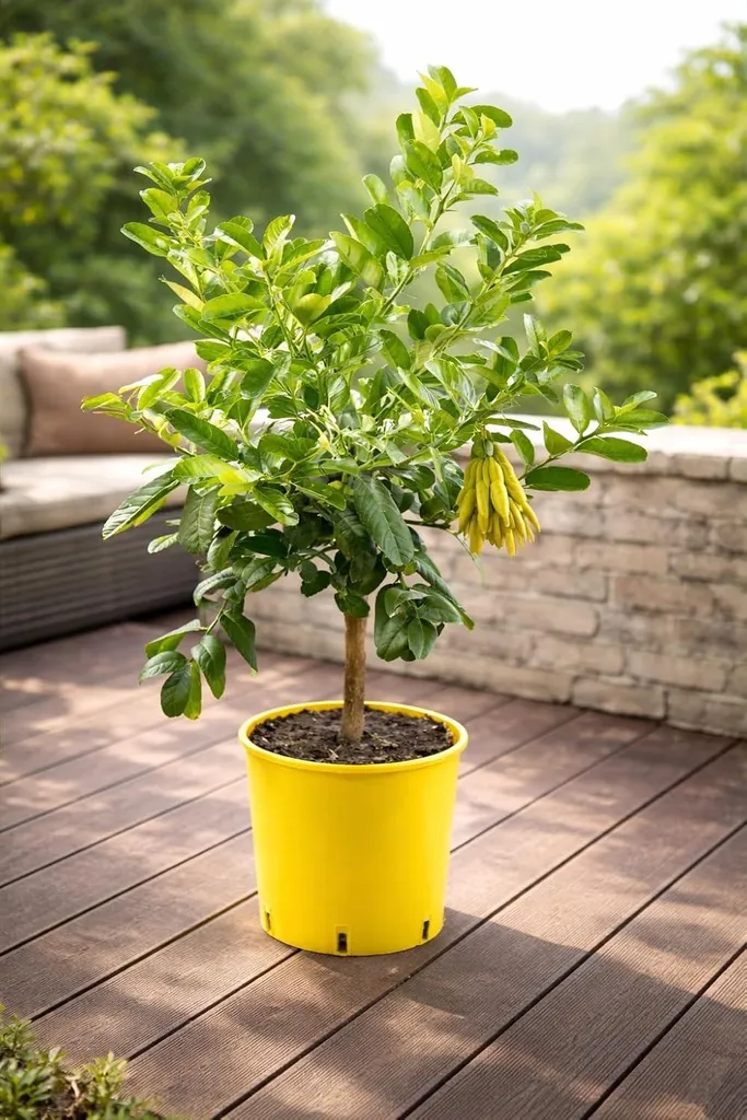 Citronnier main de Bouddha : arbre fruitier exotique de 70-100 cm