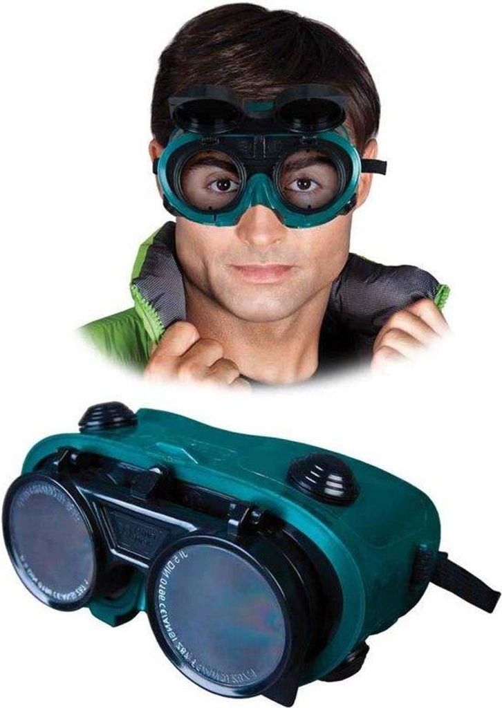Schutzbrille für Schweißer grün-schwarz groß 20 Stück