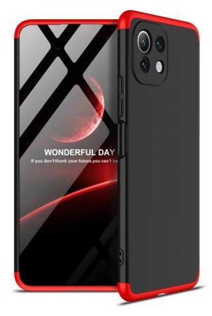 360 Grad-Case für Xiaomi Mi 11 Lite 4G/5G  - Farbe: Schwarz Produktbild 