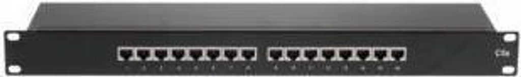 Hypertec 257160-HY, Cat5e, S/UTP (STP), Schwarz, Rackeinbau, 1U, EIA/TIA568A, EIA/TIA568B