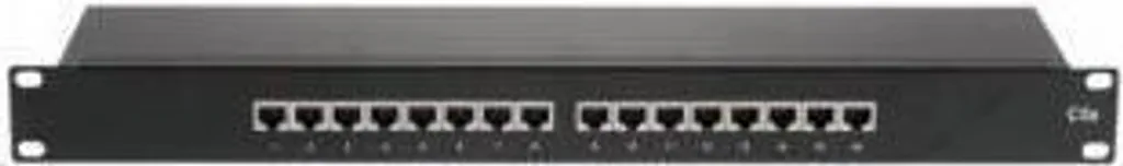 Panneau de Brassage Réseau Cat5e 1U pour Organisation Rack 19 Noir