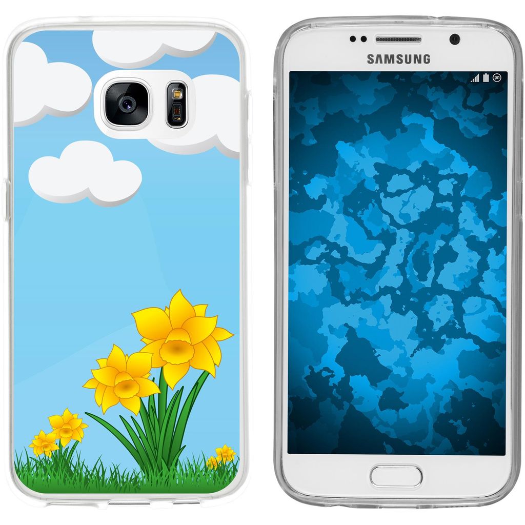 PhoneNatic Case kompatibel mit Samsung Galaxy S7 Silikon-Hülle Ostern M4