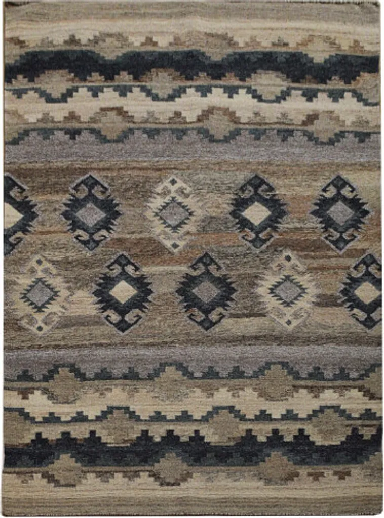 Tapis bohème Kelim naturel 120x180cm - Idéal pour salon 34414