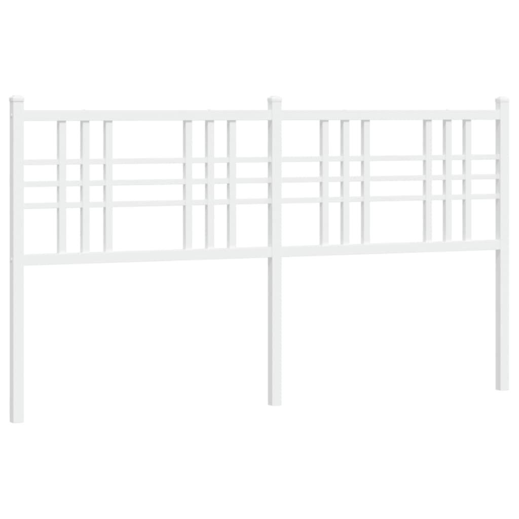 Ersatz-Kopfteil Metall Weiß 160 cm Produktbild 