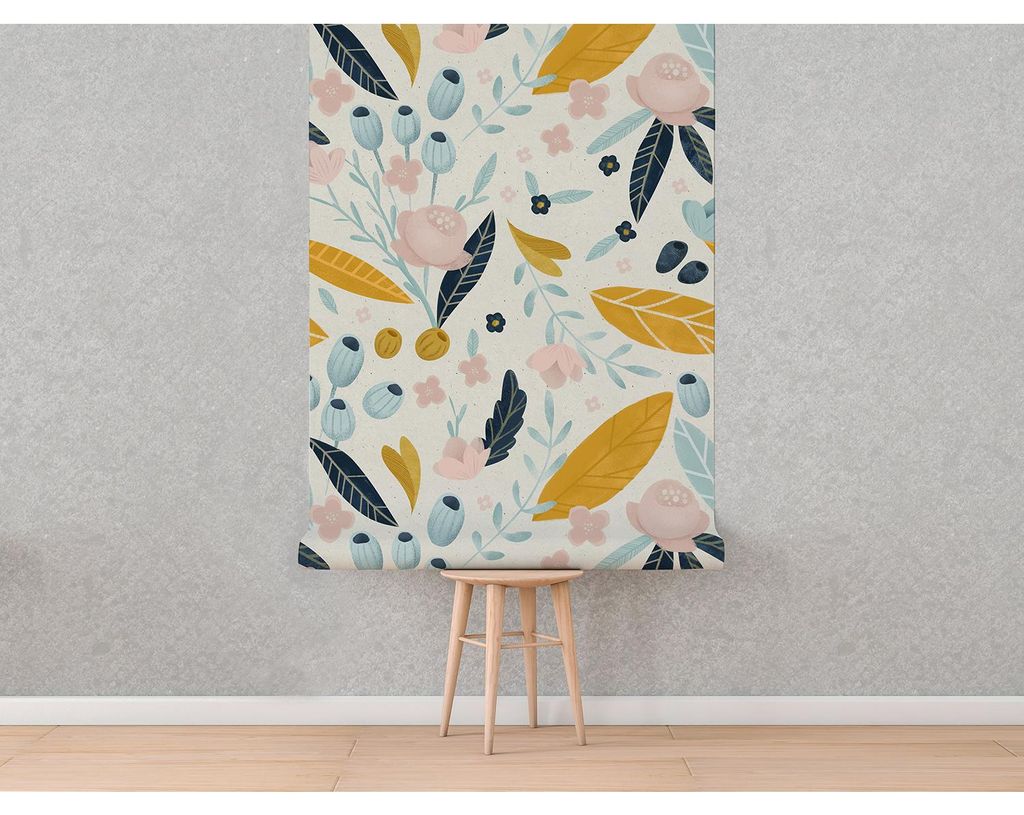 Coloray Fototapete 152x104 cm Latextapete Magicstick - Pastel flowers