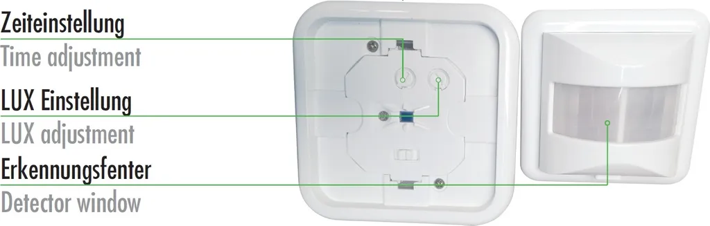 Détecteur de mouvement infrarouge Connecto CC-IM050 IP20 Blanc 160° 9m