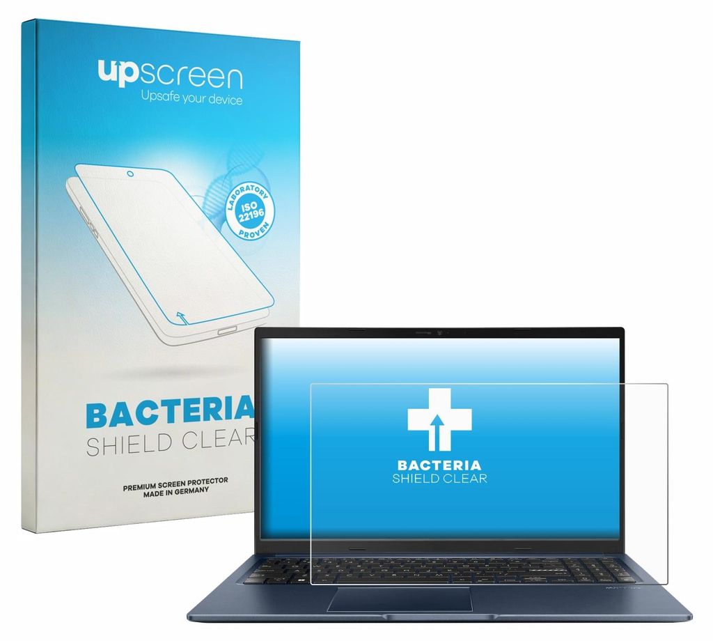 upscreen Schutzfolie für ASUS Vivobook 15 M1502YA Displayschutz Displayschutzfolie Folie Klar antibakteriell