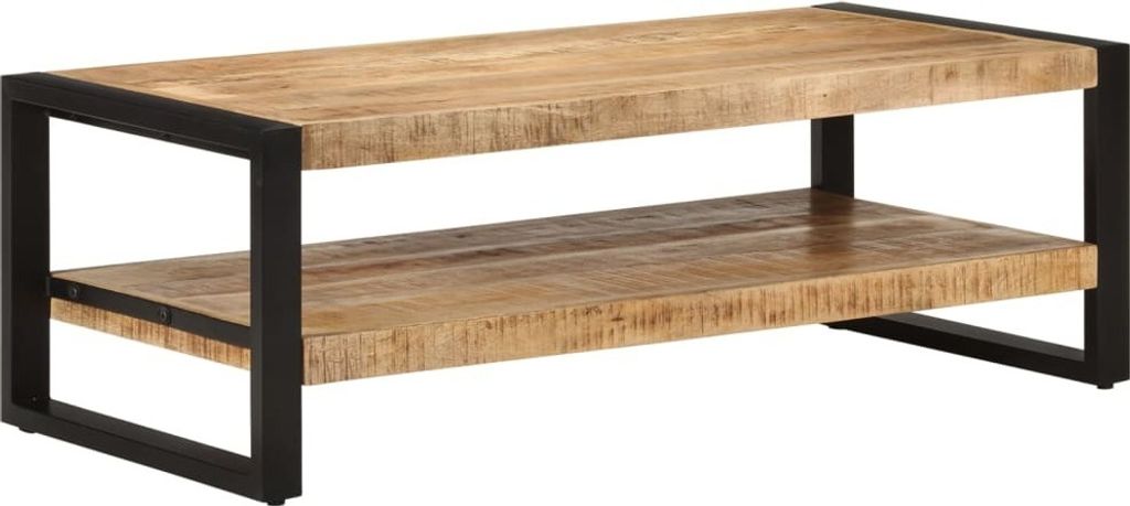 vidaXL Couchtisch 120x55x40 cm Massivholz Mango - Couchtisch - Couchtische - Beistelltisch - Sofatisch