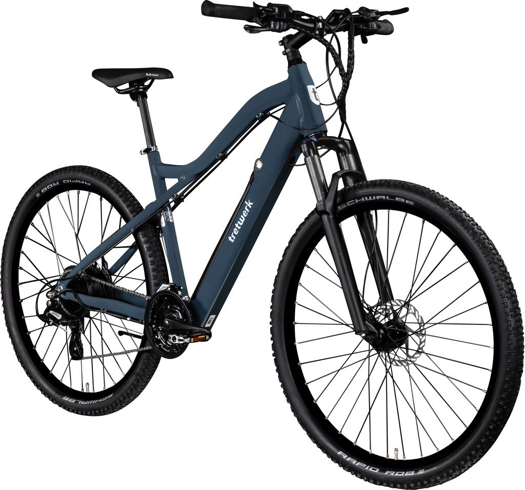 Tretwerk Commander Plus E-Bike E Mountainbike 29 Zoll Pedelec 170 - 190 cm Hardtail MTB azurblau