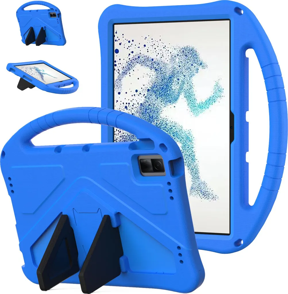 Cover Antiurto Moto Pad 60 Pro 12.7 2025 EVA Blu con Stand