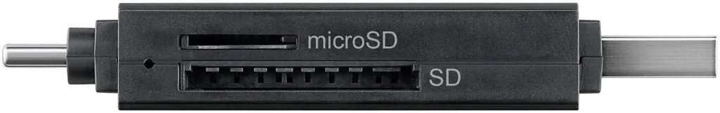 Lecteur SD et Micro SD Rapide USB 3.0 et USB-C Goobay Haute Performance - 4