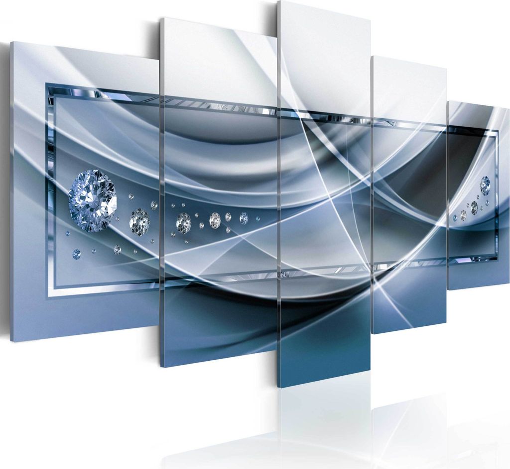 Leinwandbilder 200x100 cm a-A-0207-b-p Vlies Leinwandbild 5 tlg Kunstdruck modern Wandbilder XXL Wanddekoration Design Wand Bild ABSTRAKT