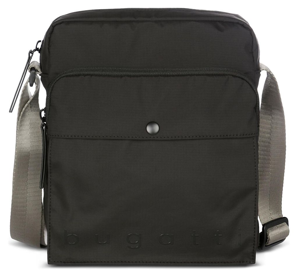 bugatti Umhängetasche Schultertasche Legere Crossbody Bag Black schwarz