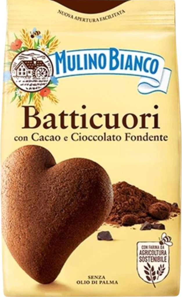 Batticuori biscuits cœur au chocolat 350g - Mulino Bianco Image du produit 