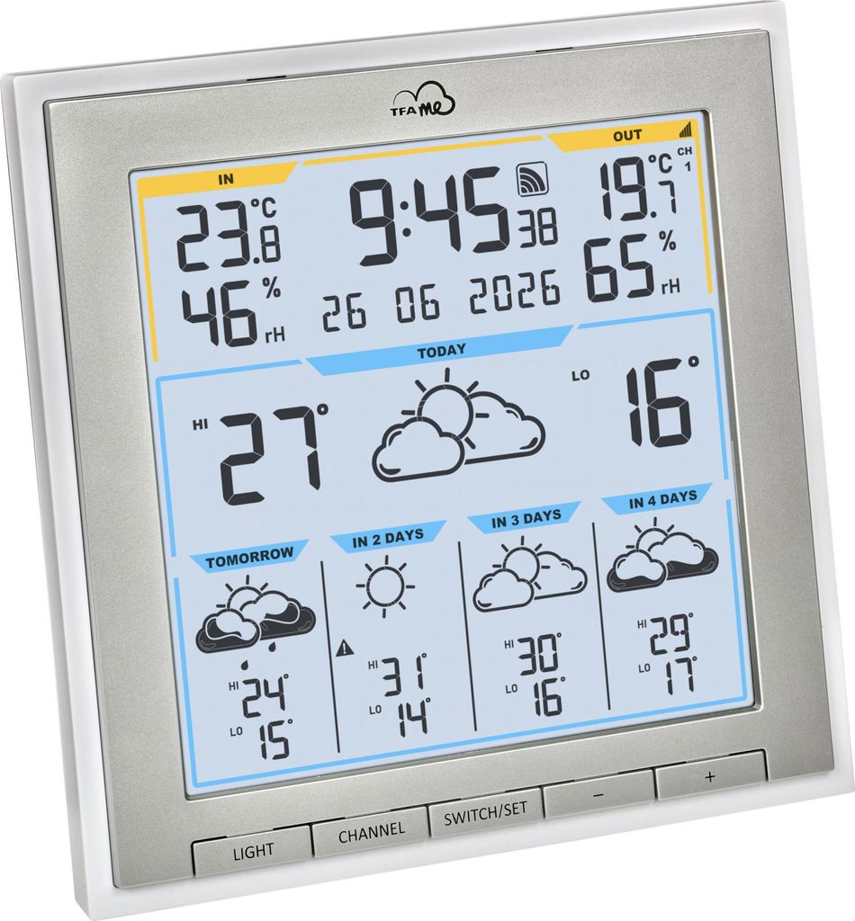TFA Wetterstation WLAN Weiss 35.8105.02 Produktbild 