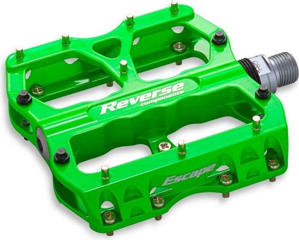 Reverse Escape Flat Fahrrad Pedal Neon Grün