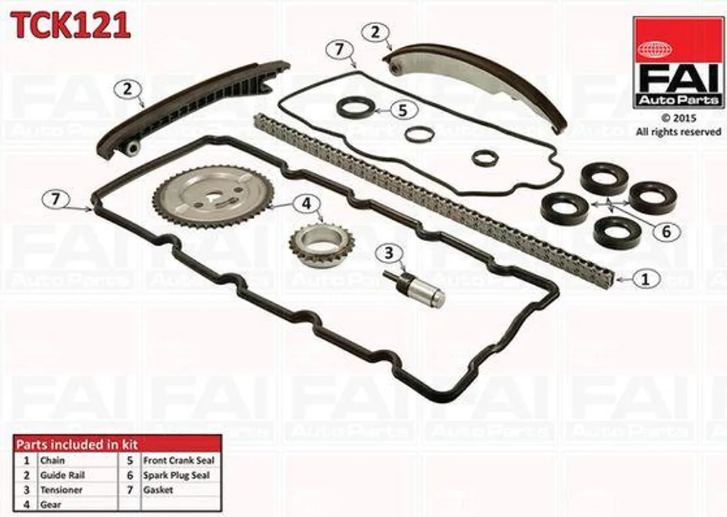 Kit chaîne de distribution pour entretien Fiat 500X et Jeep Renegade