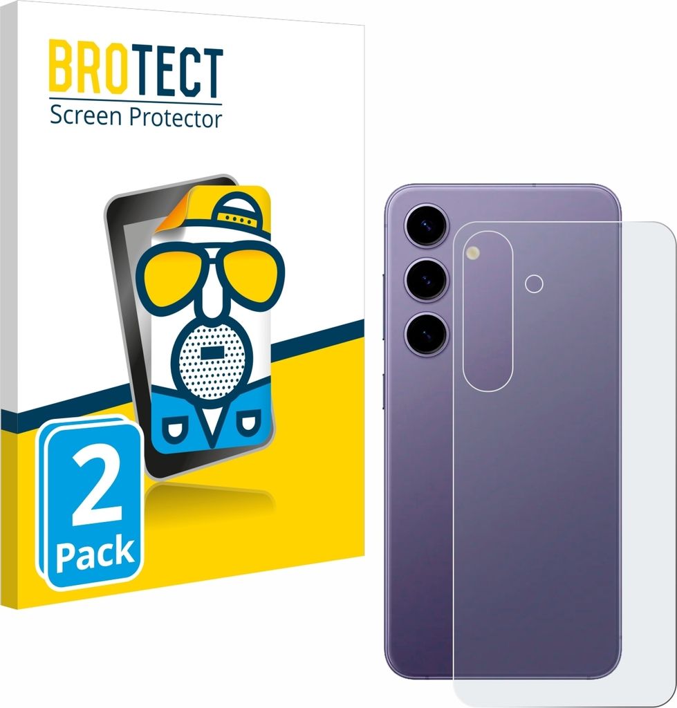 2x BROTECT Schutzfolie für Samsung Galaxy S24 Enterprise Edition (Rückseite) Displayschutz Displayschutzfolie Folie Matt Entspiegelungsfolie