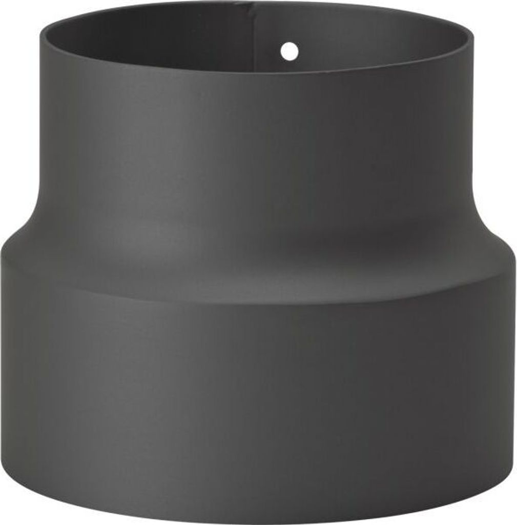 TermaTech Reduzierung in schwarz 180 mm - 150 mm Ofenrohr Rauchrohr 15-922
