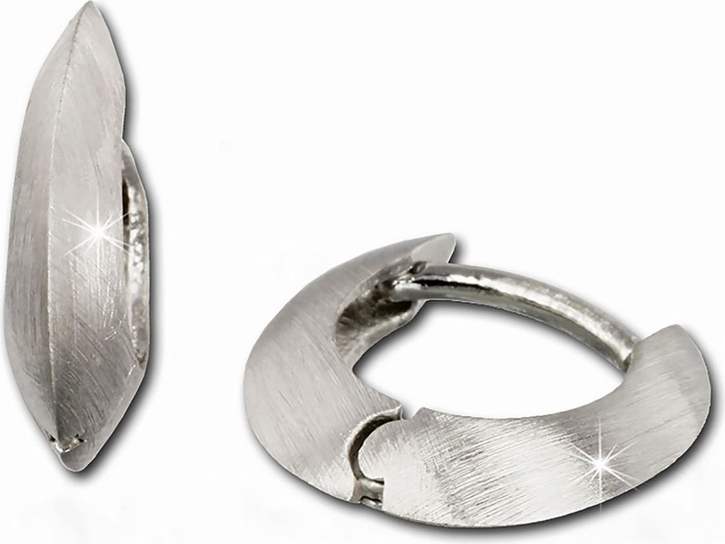 SilberDream Creolen Damen 925 Silber silber rhodiniert Ohrringe 14mm SDO335M4