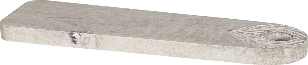 Plateau à fromage rectangulaire style rustique en bois massif 41 cm