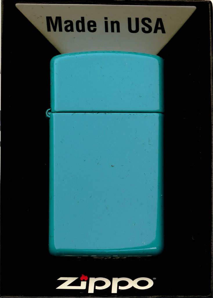 Zippo AW21 Slim Flat Turquoise Windschutz leichter Produktbild 