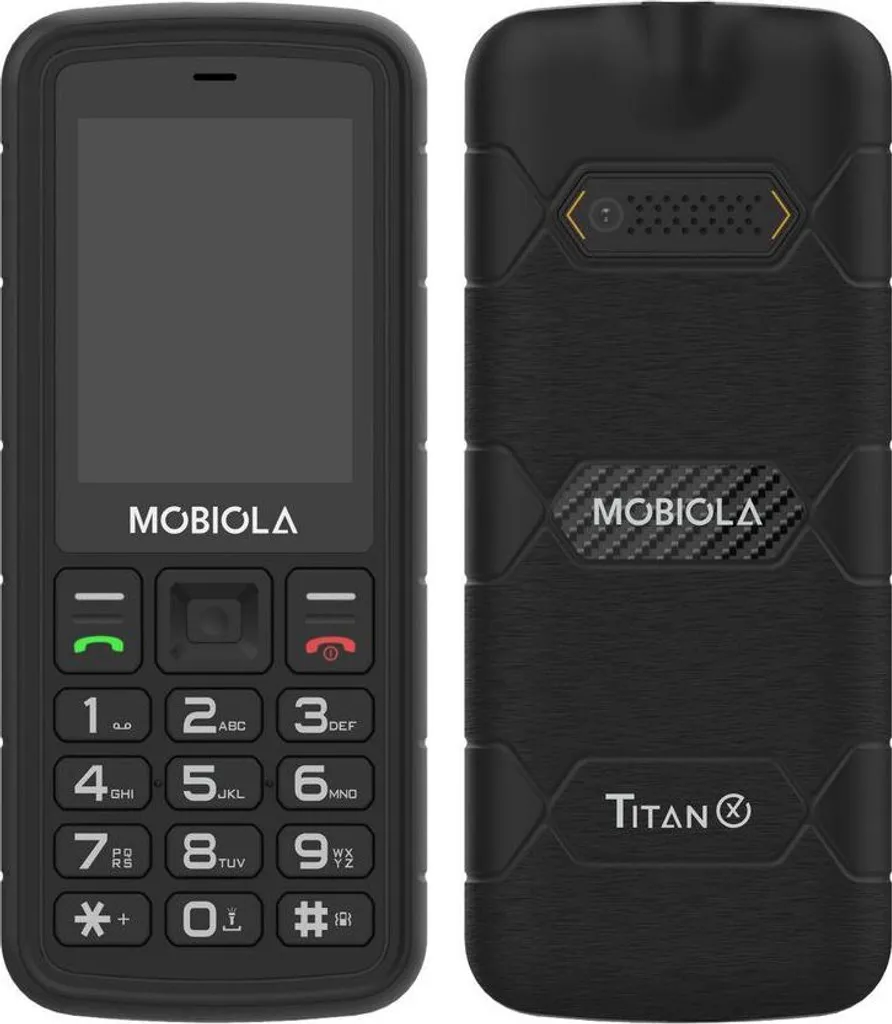 Téléphone Mobiola MB500 TitanX 4G LTE - Mobile Robuste et Fiable Noir