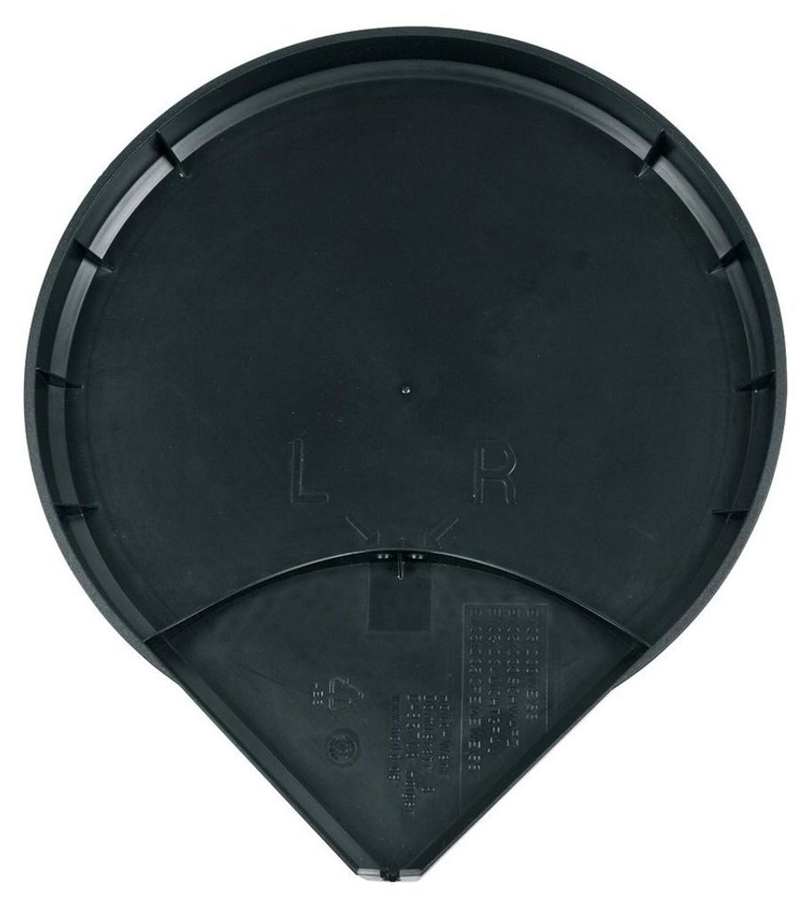 Deckel Abdeckung Mülleimer rund 290mm x 25mm schwarz Hailo
