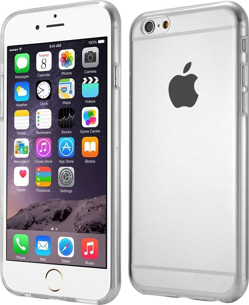 Schutzhülle Handy Hülle Apple iPhone 6 Plus TPU Silikon Case Schutz Hülle Cover Tasche | Anti-Gelb Bumper Case | Transparent