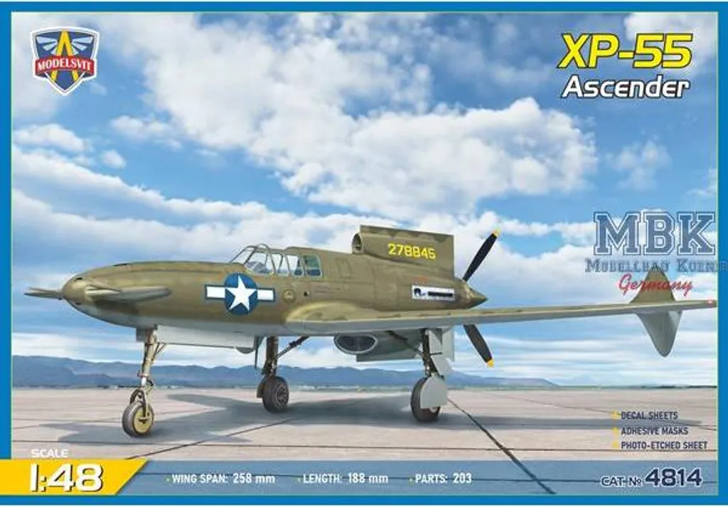 XP-55 Ascender MSVIT4814 Maquette de Collection Premier Prototype 1/48