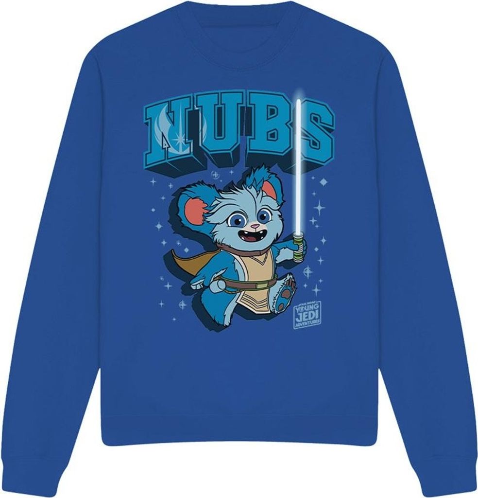 Star Wars - "Young Jedi Adventure Nubs" Sweatshirt für Herren/Damen Uni TV3954 (L) (Königsblau)