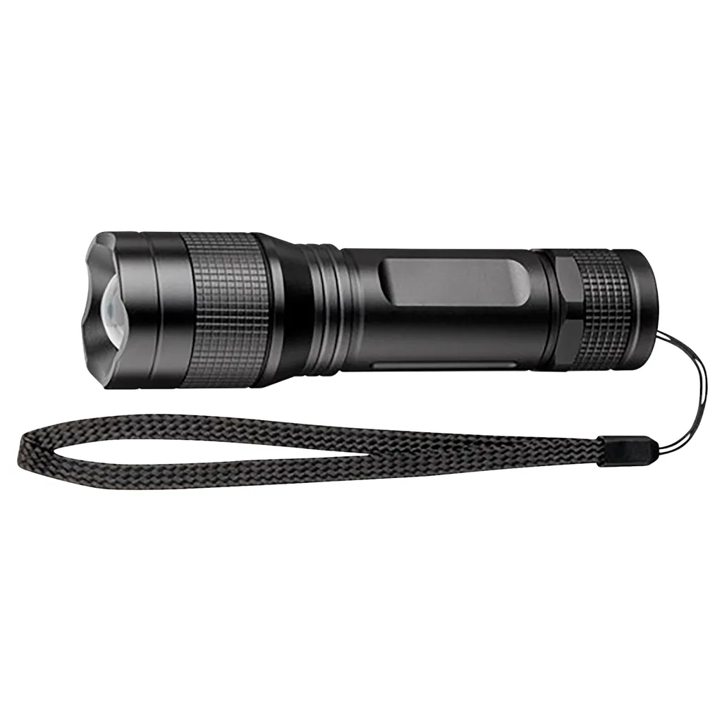 Goobay 44560 Torcia LED 300 Lumen Nera Professionale Alta Luminosità