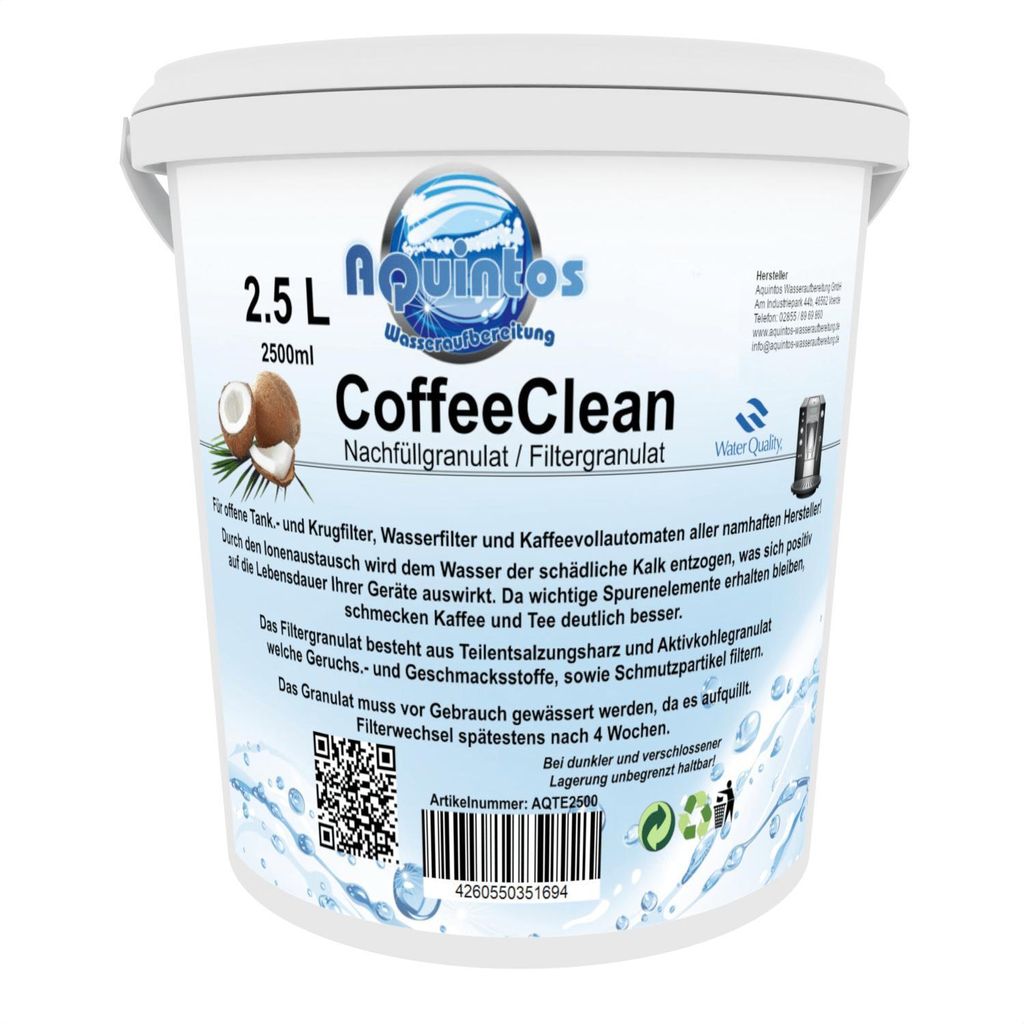 Aquintos CoffeeClean Nachfüllgranulat Filtergranulat für Produktbild 