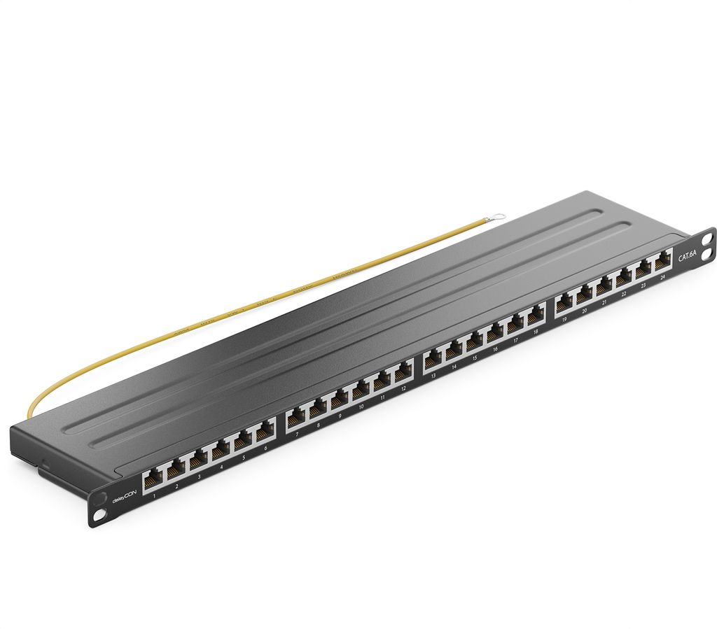 deleyCON MK3545, RJ-45, Cat6a, 22/26, Schwarz, Metall, Produktbild 