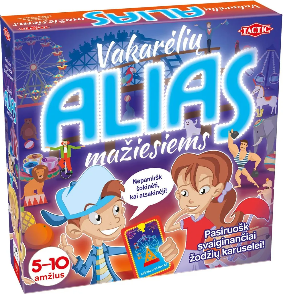 Alias Junior Party Jeu de Société Tactique Version Lituanienne Originale