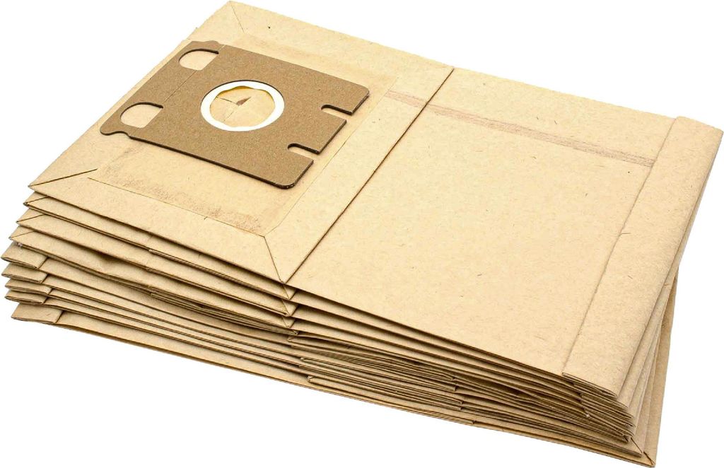 vhbw 10x Staubbeutel Ersatz für Menalux 3102 / CT21 für Staubsauger - Typ E 30,5cm x 19,5cm Sandfarben