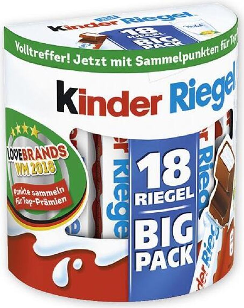 Barres chocolatées Ferrero pour enfants, 18 pièces Image du produit 