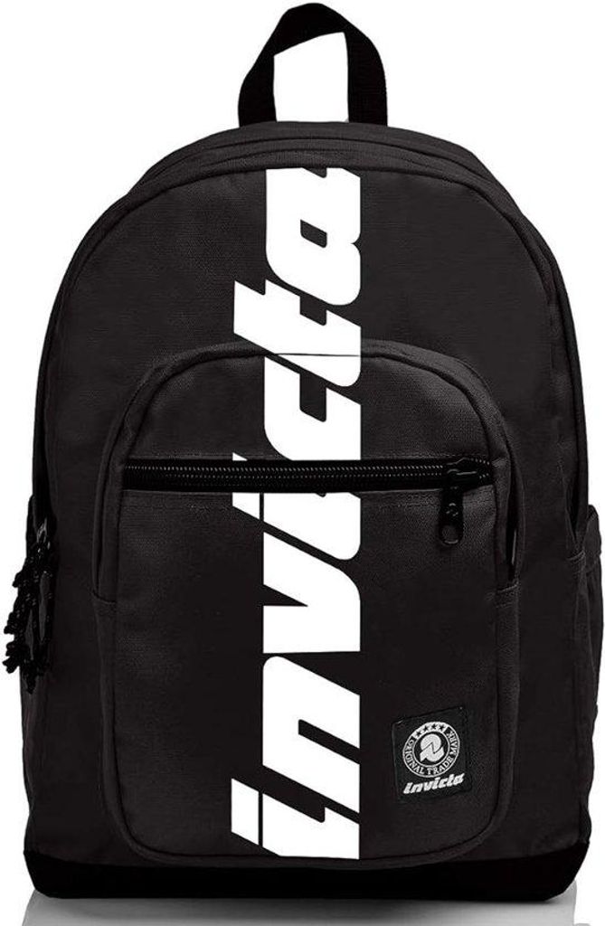 Invicta Jelek Logo Rucksack Uni Schwarz – Großer Schul‑ & Produktbild 